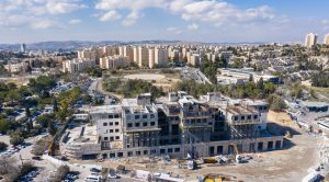 Aerial view of the Gandel Rehabilitation Centre under construction