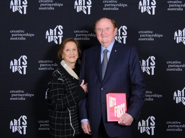 John and Pauline received the Arts Philanthropy Leadership Award in 2019 (photo: Sarah Walker)